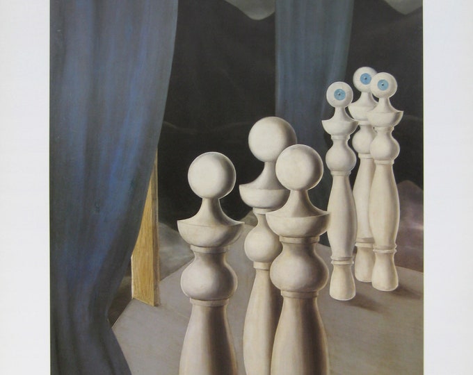 René Magritte - "Le Rencontre" - Colour Offset lithograph - 1986