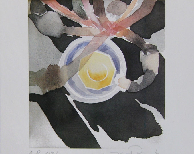 Nils Burwitz - "Composition" - Handsigned Offset lithograph (S/N - AP 42/51)