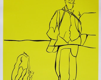 Valerio Adami - "Le Front Populaire" - Handsigned Lithograph 1979 - S/N (114/150)