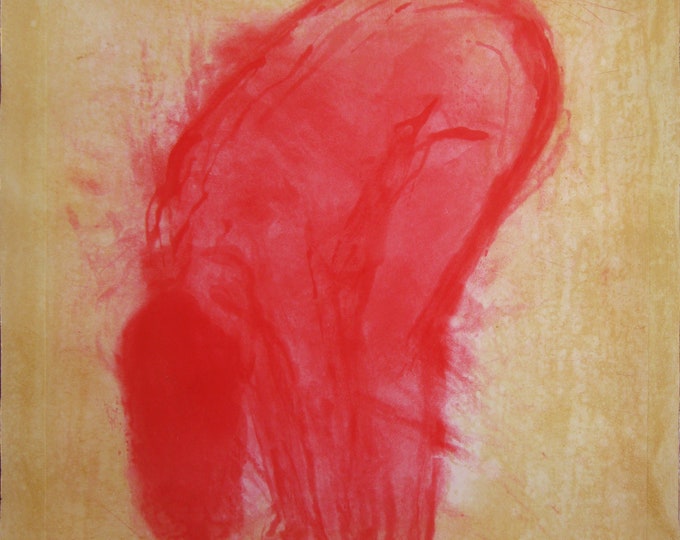 Claude Garache - "Nude" - Aquatint Colour Etching, 1988 - (N 12/35)