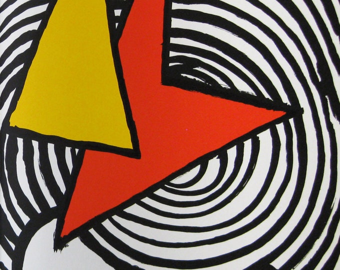 Alexander Calder  - "Composition" - Original Colour Lithograph - 1973