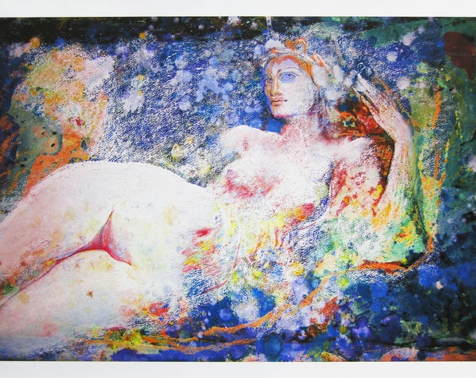Ernst Fuchs - "Europa" - Handsigned Giclée on Canvas
