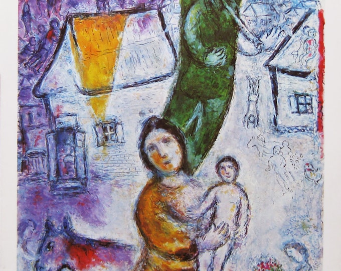 Marc chagall -  "Lumière Verte" - Limited Edition Print - Mourlot, DLM 225 - 1977