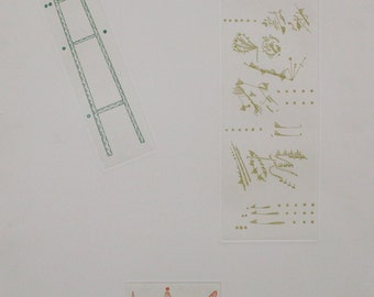 Joan Ponc  - "Untitled" - Hand signed Color Etching ,1971