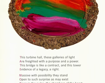 Howard Hodgkin  - "Out of the Window" - Original Offset Lithograph Exhibition Poster