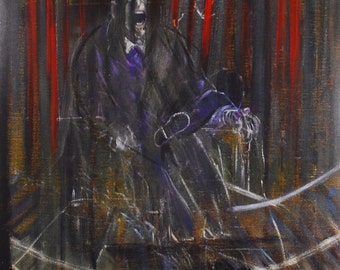 Francis Bacon  - "Papes et autres figures" - Orginal Exhibition Poster