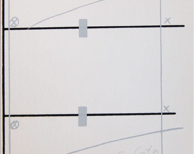 Rafael Tur Costa  - Abstract Composition - Handsigned Screenprint - 1979