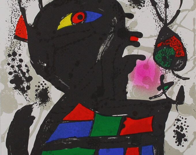 Joan Miró  - "Litografia Original V" - Original Lithograph, 1977