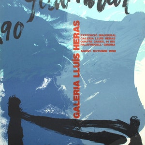 Josep Guinovart  - Galeria Lluis Heras - Lithograph Exhibition Poster - 1990