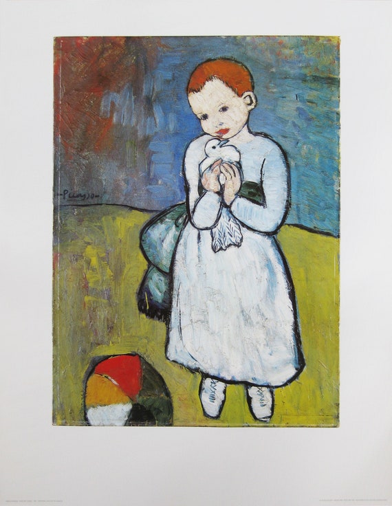 パブロ・ピカソ 鳩のリトグラフ リトグラフ版画 パブロ・ピカソ 「鳩 1943.1.6(墨汁のデッサン