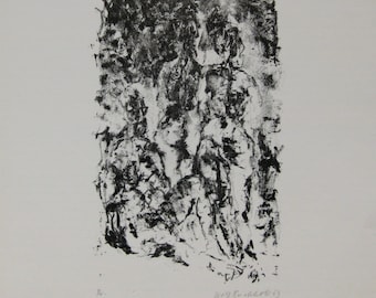 Wolff Buchholz - "Compostion" - Handsigned Lithograph, 1963