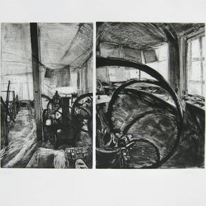 PIERRE COLLIN - &quot;Atelier&quot; - Hand signed Etching S/N (54/60)