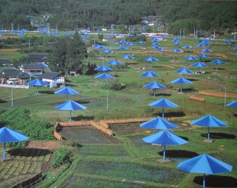 Christo - "The Umbrellas, Japan-USA 1984-91"  - Large Photo Offset, 1991