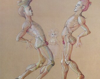 Leonor Fini - “Composition” - Original Photo Lithograph - 1980