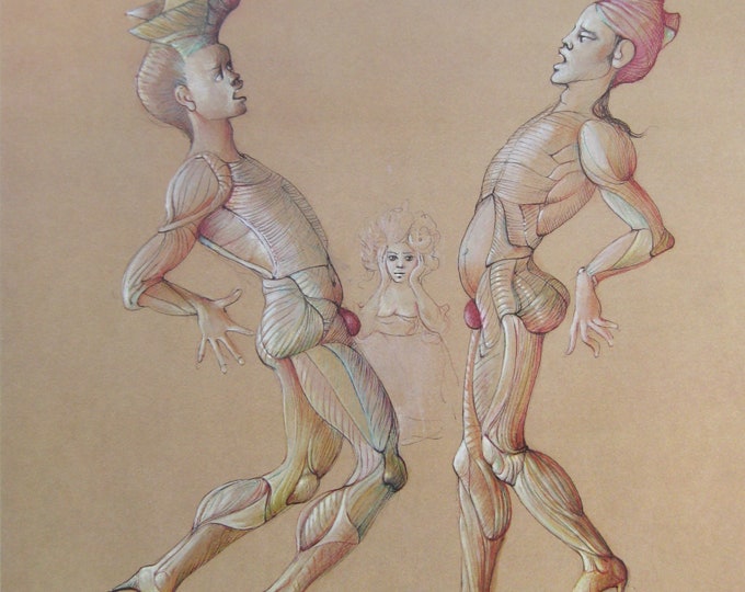 Leonor Fini - “Composition” - Original Photo Lithograph - 1980