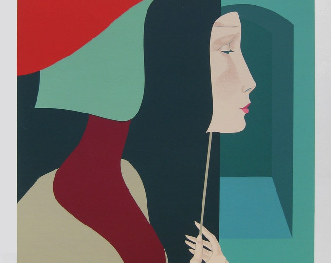 Amleto Dalla Costa  - "The Masced" - Handsigned Screen Print - 1980 (S/N - AP 17/25)