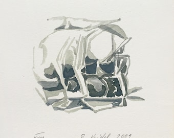 Barbara Keidel - Watercolor - "XVIII"- 2001