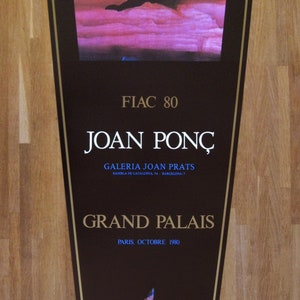 Joan Ponc - "GALERIA JOAN PRATS" - Original Offset Lithograph Exhibition Poster - 1980