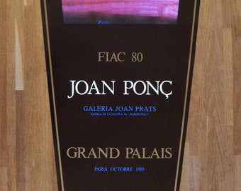 Joan Ponc - "GALERIA JOAN PRATS" - Original Offset Lithograph Exhibition Poster - 1980
