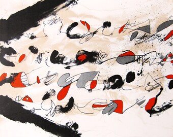 Josep Guinovart  - Galeria Joan Prats, New York - Lithograph Exhibition Poster - 1984