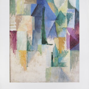 Robert Delaunay - &quot;Window View&quot; - Farb Offset Lithographie - 1987
