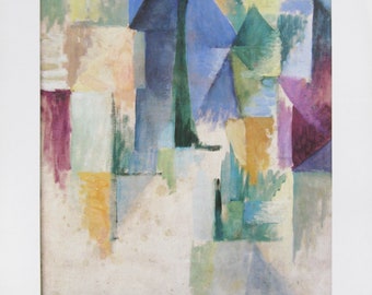 Robert Delaunay - "Window View" - Colour Offset lithograph - 1987