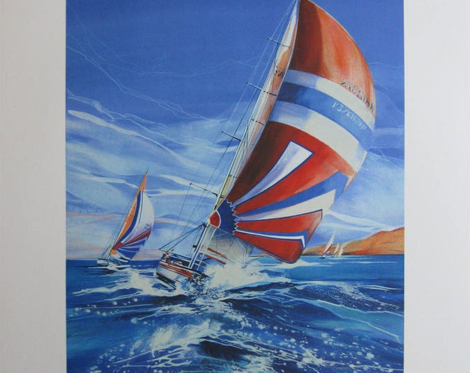 SPENCER - "Regatta" - Hand Signed Lithograph on hand made paper