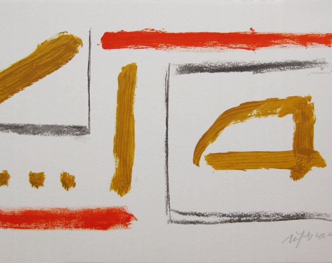 Alberto Rafols Casamada  - "Abstract" - Handsigned Lithograph, S/N (21/75)