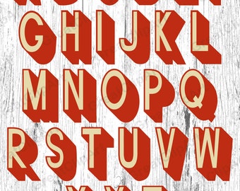 26 Retro Alphabet, Geometric Letters, retro letters,Rainbow Alphabet,Digital Fonts,PNG Alphabet, Alphabet Clip,Alphabet for kids, retro font