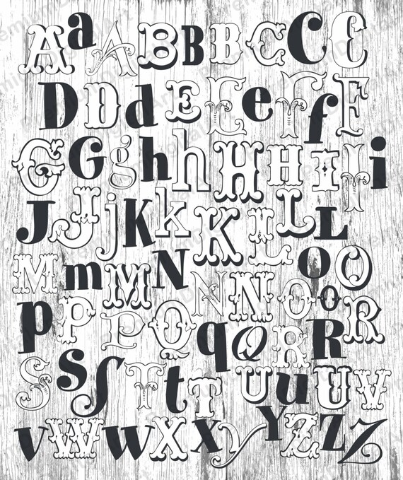 Pen drawn white font Hand drawn Alphabet,Digital Font,PNG Alphabet,painted font 41 Hand drawn Alphabet Colorful letters,Geometric Letters
