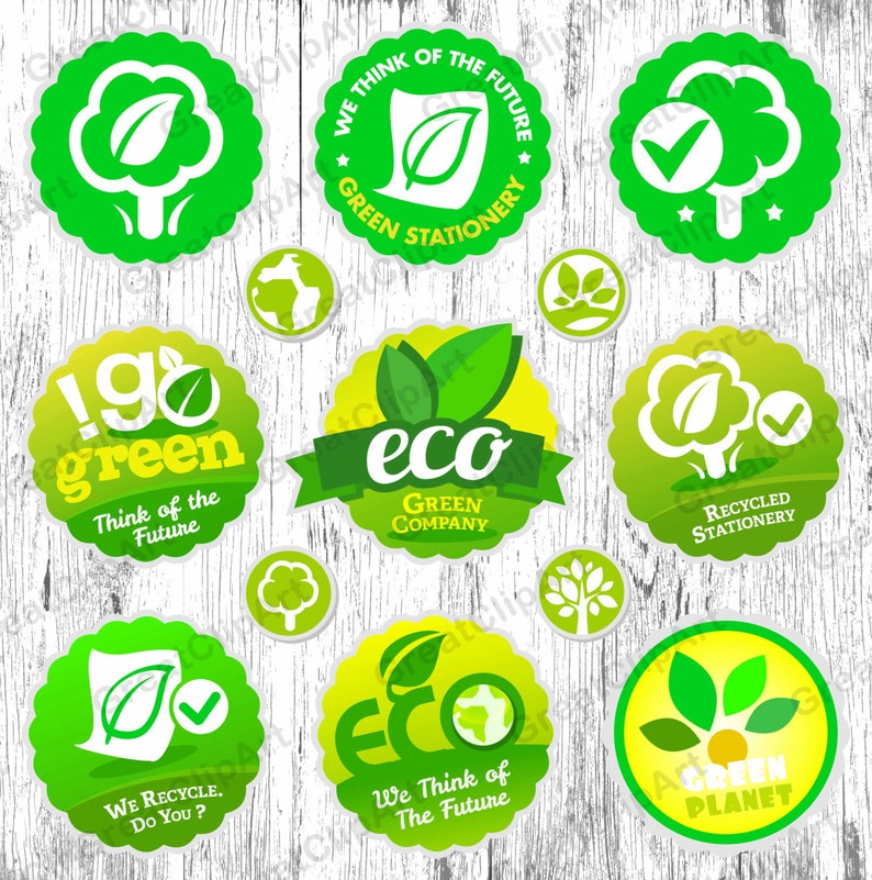 13 Eco Product Clipart Organic Labels Eco Friendly Fresh Etsy