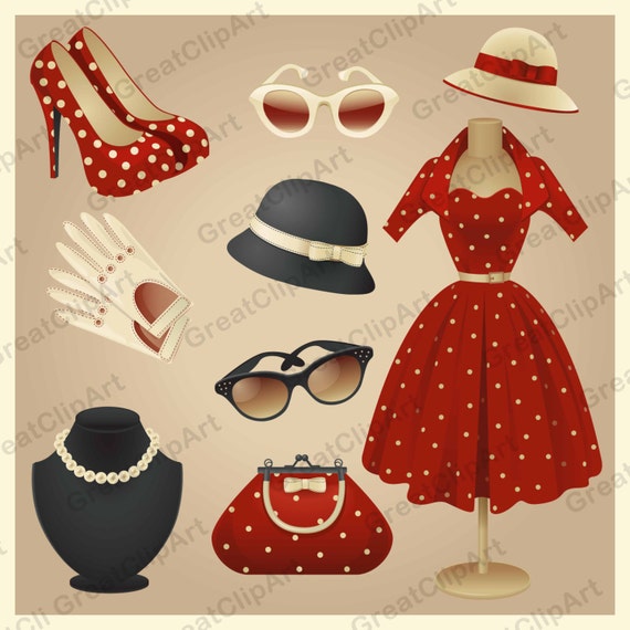 retro fashion look