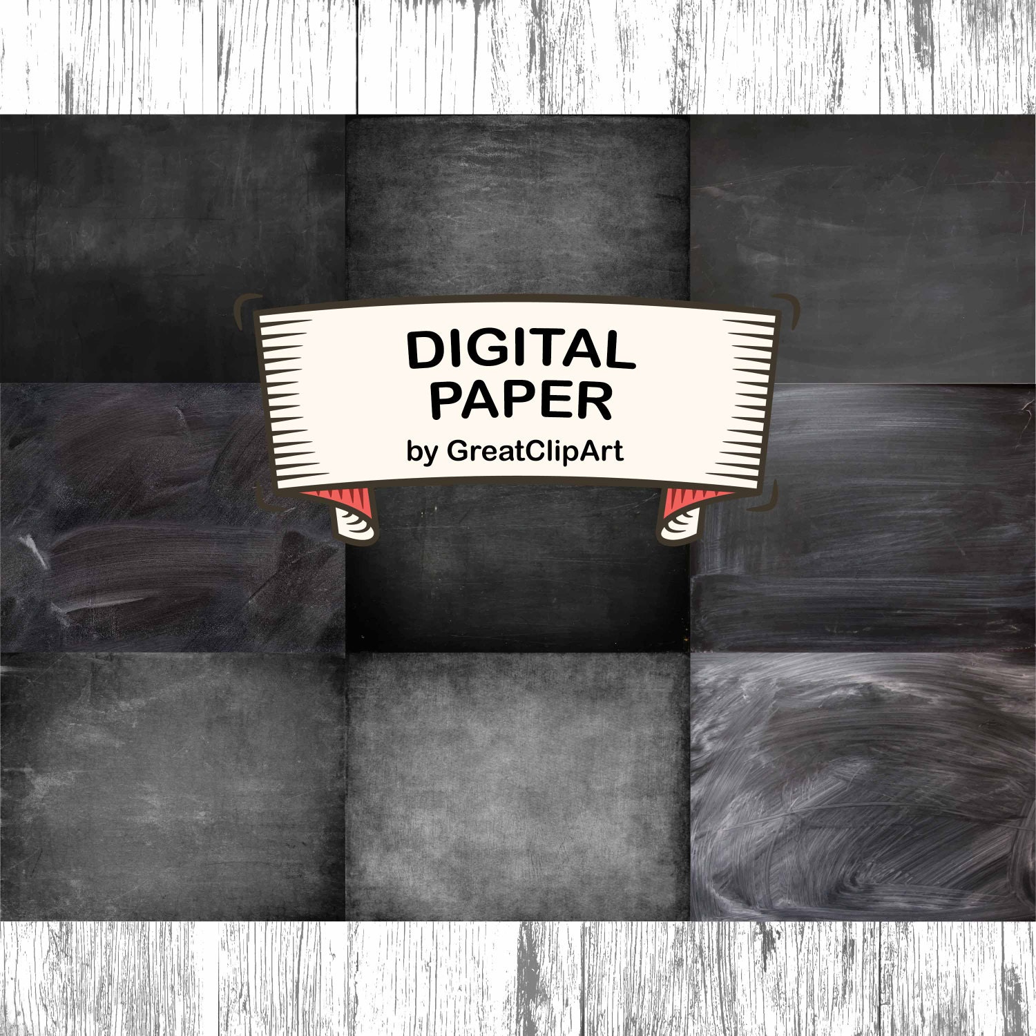 9 Chalkboard Digital PaperChalkboard BackdropPrintable | Etsy