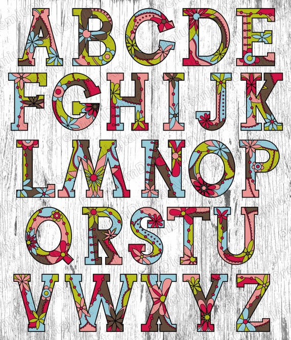 Pen drawn white font Hand drawn Alphabet,Digital Font,PNG Alphabet,painted font 41 Hand drawn Alphabet Colorful letters,Geometric Letters