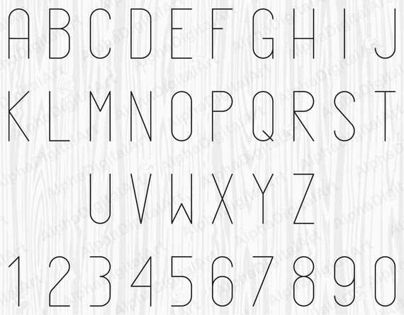 36 Retro Alphabet Bunte Zahlen Geometrische Buchstaben Etsy