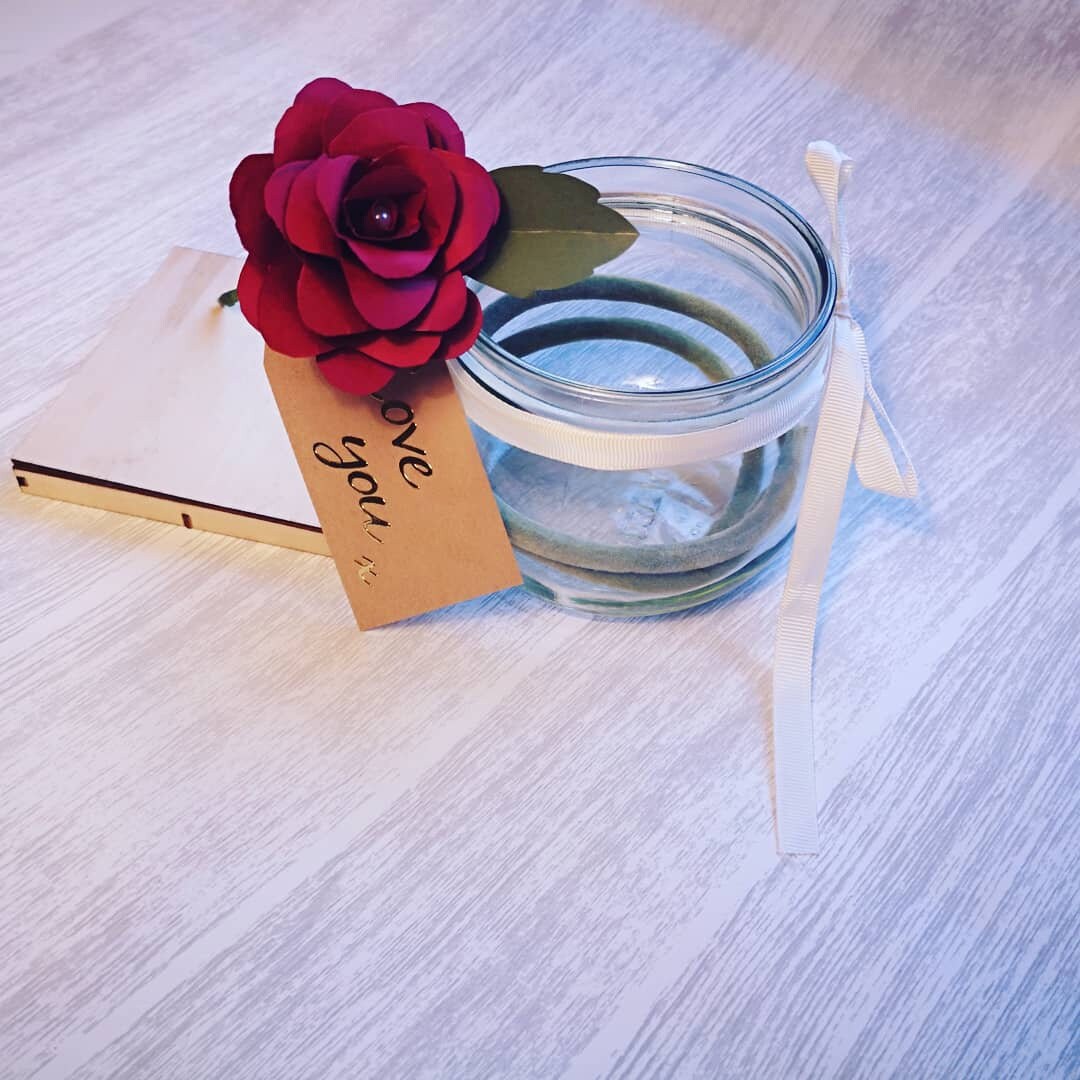 Paper Roses Messages Single Paper Rose With Personalised Message - Etsy