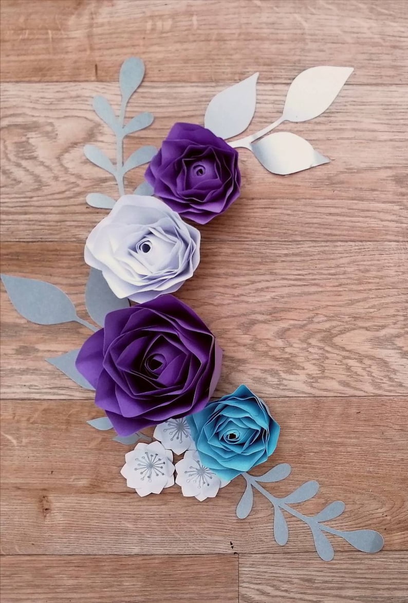 Project Paper Side Flower Decorative Paper Flowers Side Border Design - Etsy