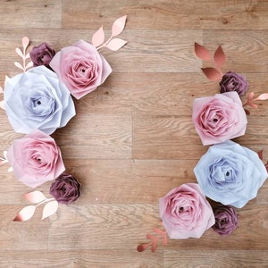 Set von Zehn Wandblumen