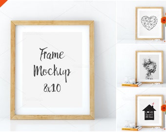 Download Free Frame mockup, Poster mock-up, Product Mockups, Canvas Mockup, Presentation art work, scandinavian style, 8x10 PSD Template