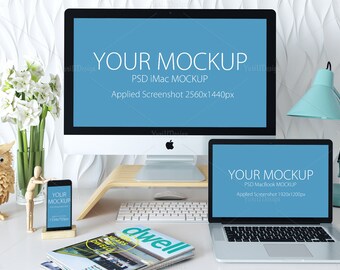 Download Free Apple 3 Device Mockup Computer Screen Design Imac Mockup Apple Mockup Iphone Mockup Macbook Mockup Best Mockups 3d Mockups Psd Mockups PSD Mockup Template