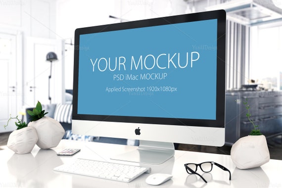 Imac Mockup 04 Computer Screen Design Imac Mockup Apple