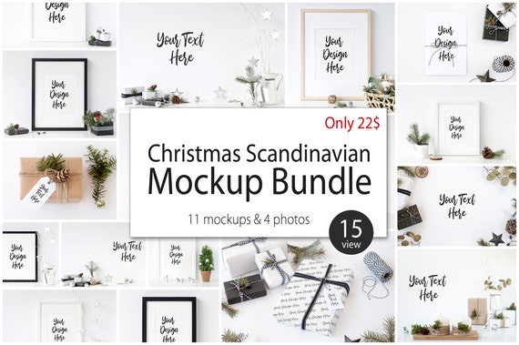 Christmas Frame Mockup Poster Mockup Product Mockups Design Presentation