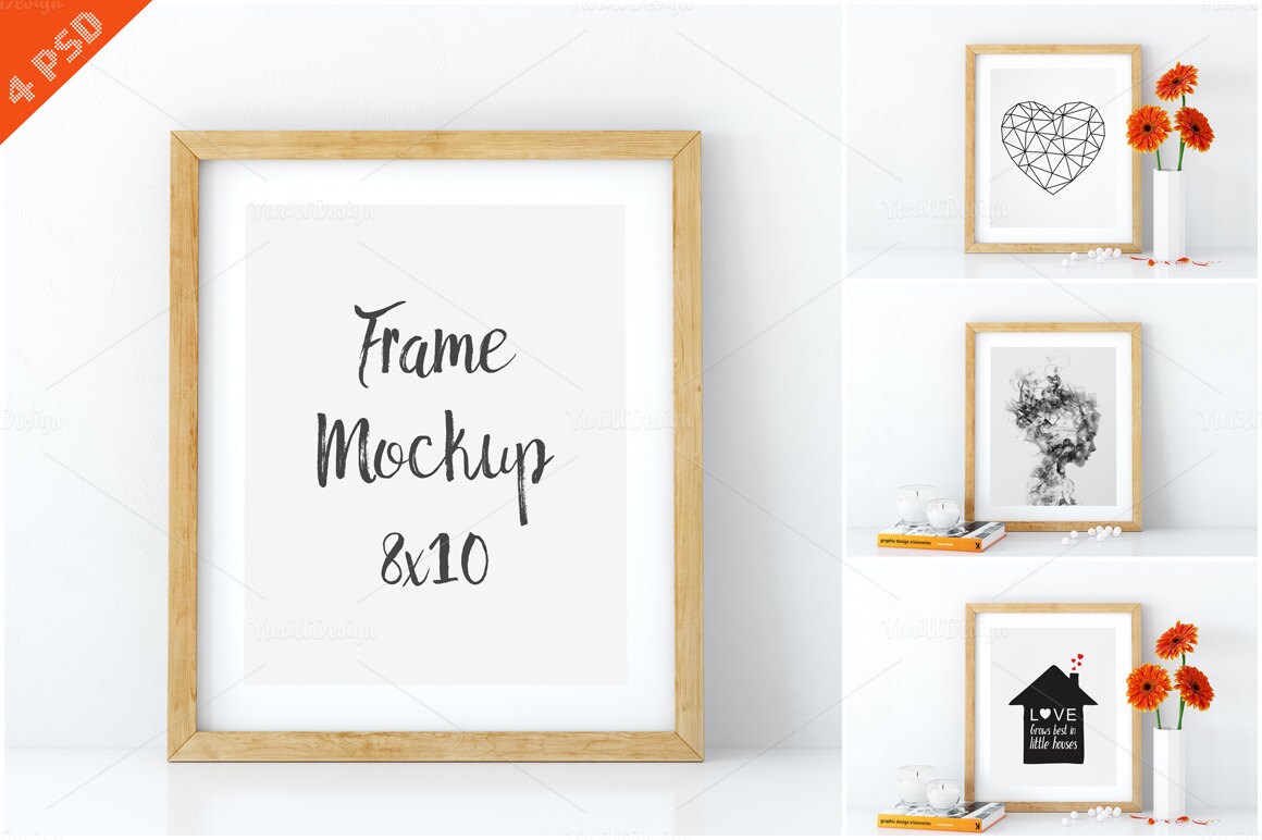 Download Frame mockup Poster mock-up Product Mockups Canvas | Etsy