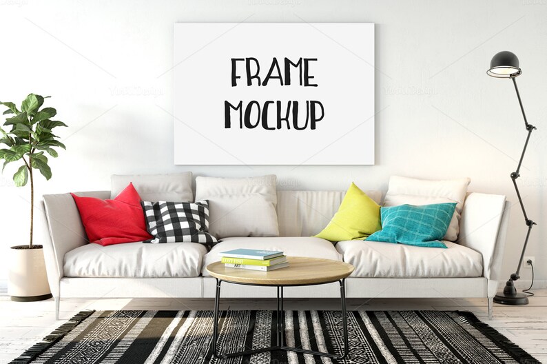 Download Frame mockup Poster mock-up Product Mockups Canvas | Etsy