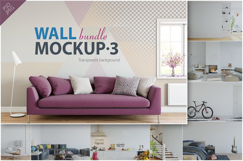 Download Wall Mockup Wallpaper Poster Mock Up Product Mockup Etsy
