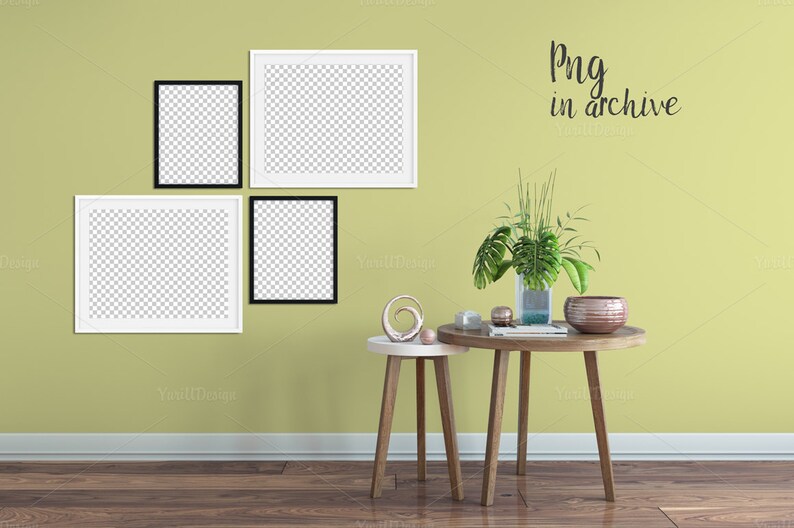Wall Mockup Wallpaper Frame Mockup Poster Mockup Product Etsy