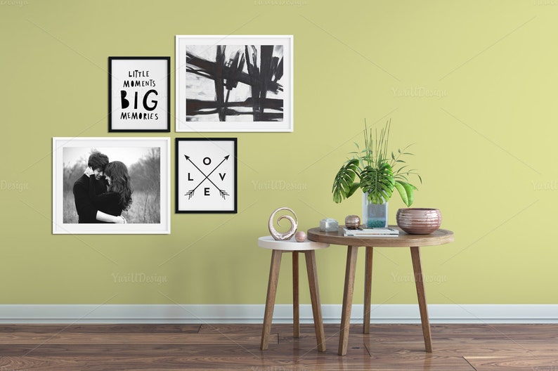 Download Wall Mockup Wallpaper Frame mockup Poster mock-up Product ...