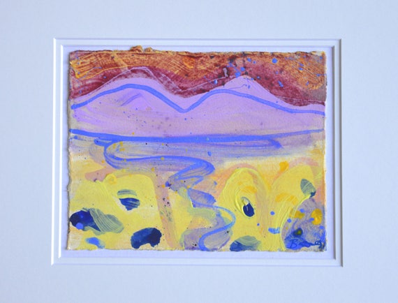 Modern Landscape PLOUGHED FIELDS Original Abstract Acrylic Painting White Blue and Turquoise Abstract Art by Sasha Barnes