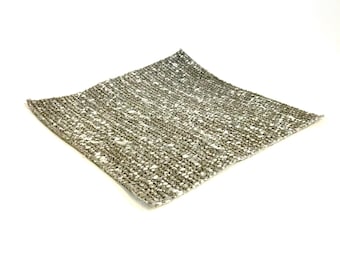 Miniature Dollhouse Area Rug - Light Medium Gray White