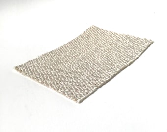 Miniature Dollhouse Area  - Beige Tan and White